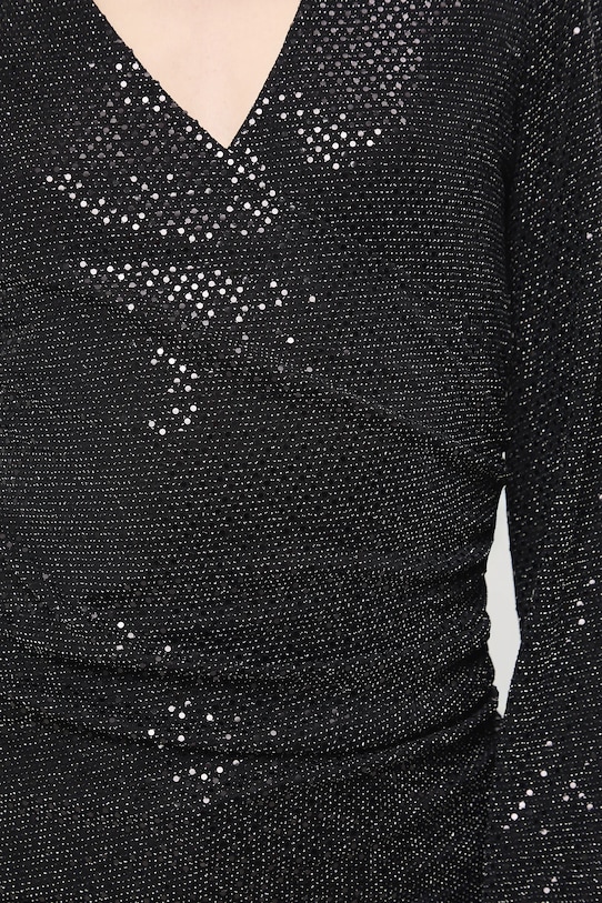 Tričko s dlouhým rukávem s flitry RW25-BUDB02 stříbrná