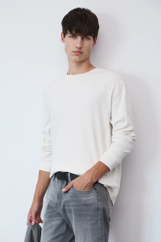 Medicine longsleeve regular beżowy RW25-BUM050