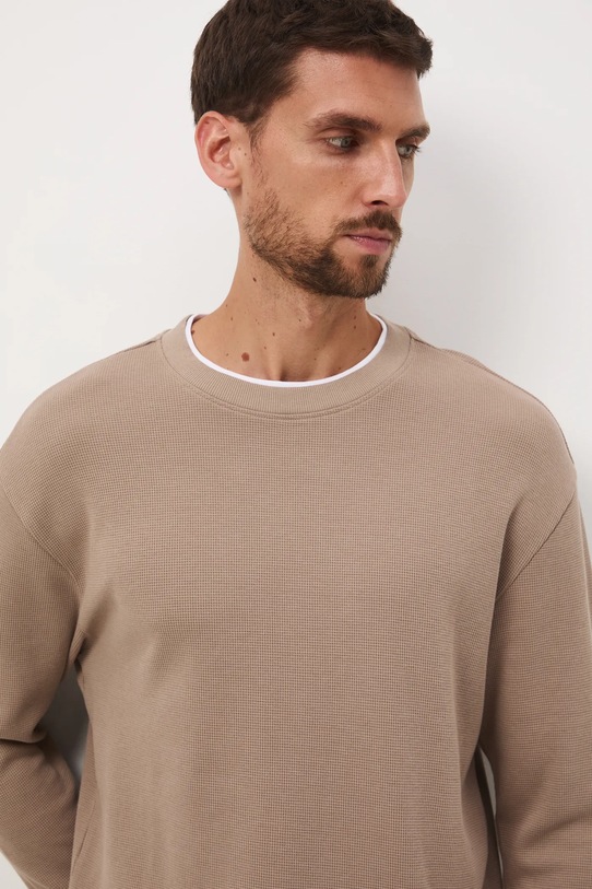 Medicine longsleeve bawełniany brązowy RW25-BUM902