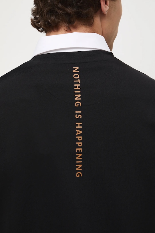 Longsleeve bawełniany męski z kolekcji Zdzisław Beksiński x Medicine RW25-BUMA50