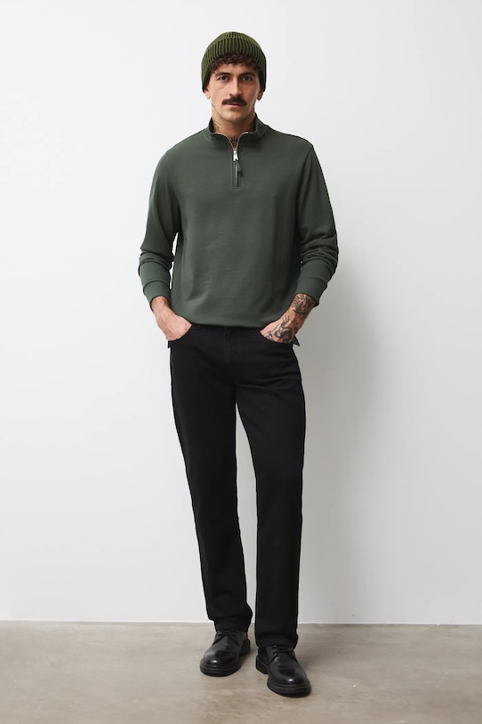 Medicine longsleeve bawełniany bawełna zielony RW25-BUMB02