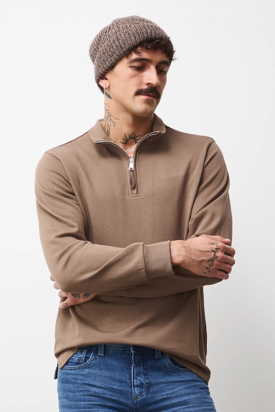 Medicine longsleeve bawełniany RW25-BUMB02 brązowy RW25