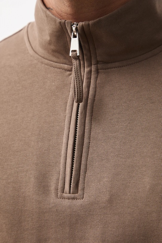 Medicine longsleeve bawełniany RW25-BUMB02 brązowy