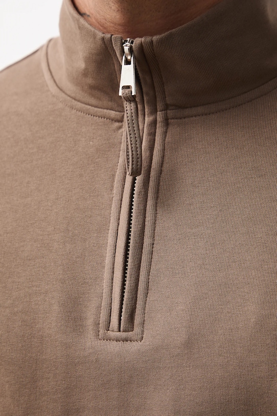 Medicine longsleeve bawełniany RW25-BUMB02 brązowy