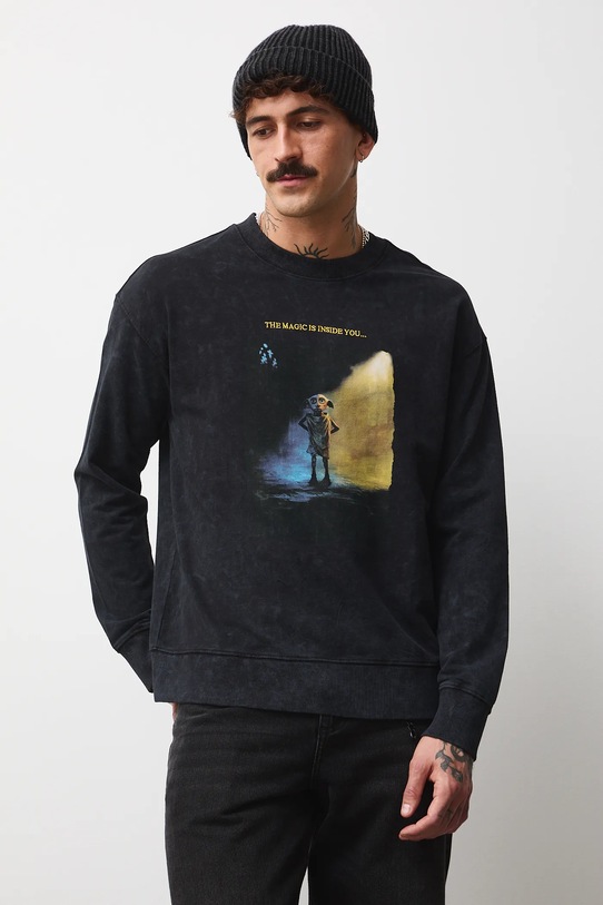 Medicine longsleeve bawełniany RW25-BUMB03 czarny RW25