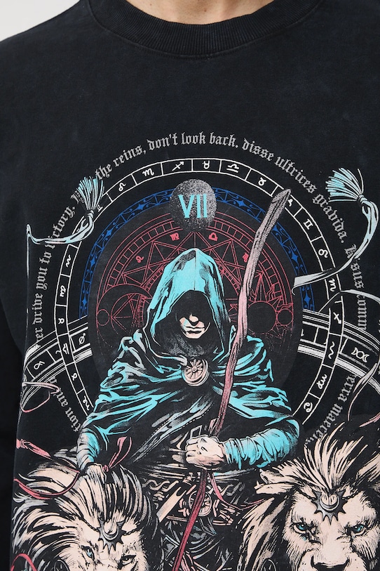 Medicine longsleeve bawełniany RW25-BUMC01 czarny