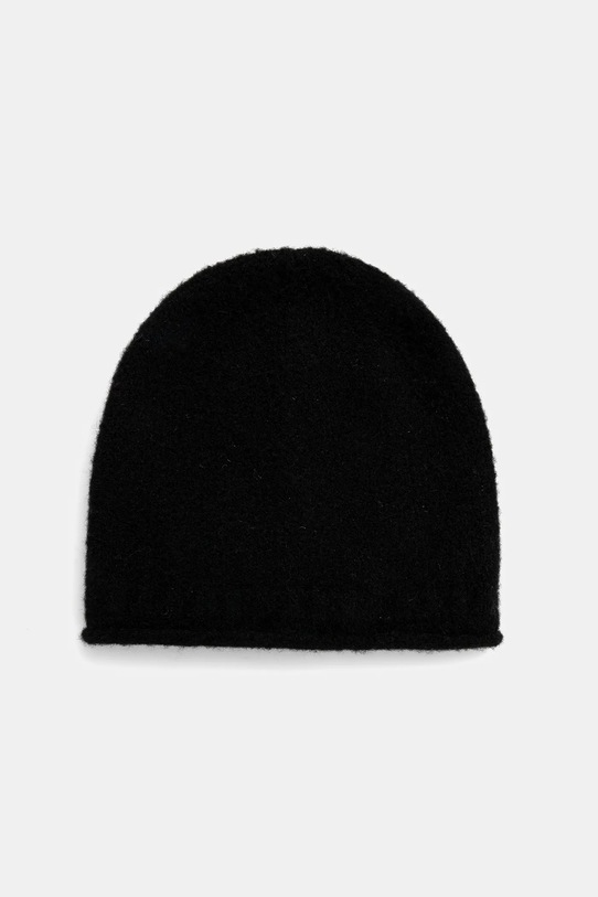 Czapka damska beanie z domieszką wełny RW25-CDD041 czarny RW25