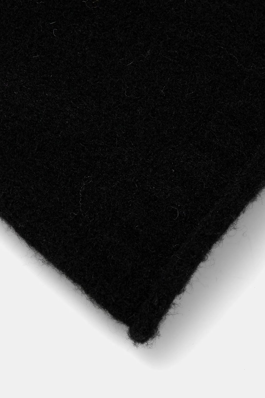 Czapka damska beanie z domieszką wełny czarny RW25-CDD041