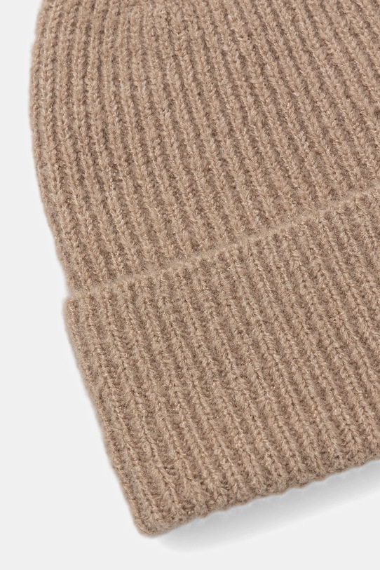 Akcesoria Czapka damska beanie prążkowana RW25-CDD051 beżowy