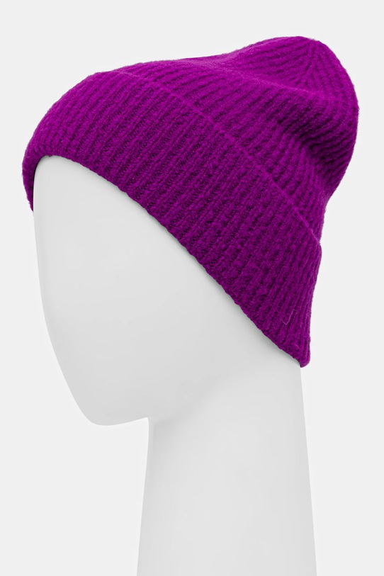 Czapka damska beanie prążkowana RW25-CDD051 różowy RW25