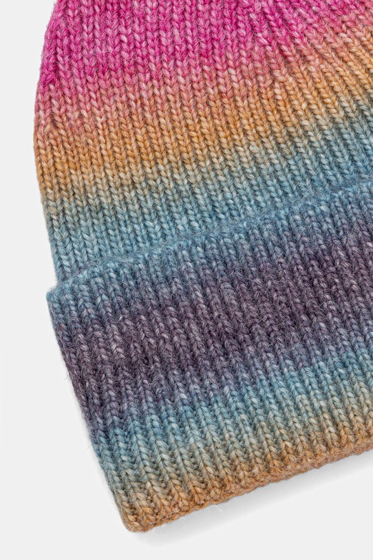 Akcesoria Czapka z domieszką wełny damski wzorzysta RW25-CDD504 multicolor
