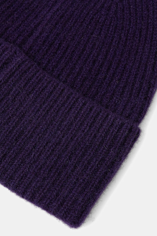 Akcesoria Czapka z kaszmiru damska beanie RW25-CDD708 fioletowy