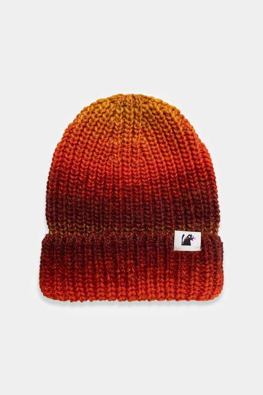 Čepice z vlněné směsi dámská beanie s příměsí vlny vícebarevná RW25-CDD800