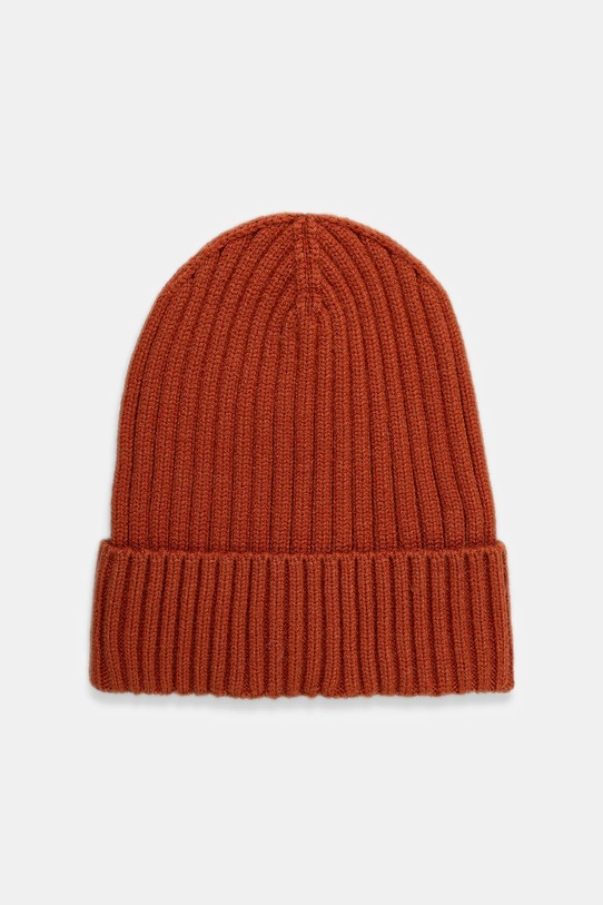 Czapka męska beanie prążkowana RW25-CDM070 pomarańczowy RW25