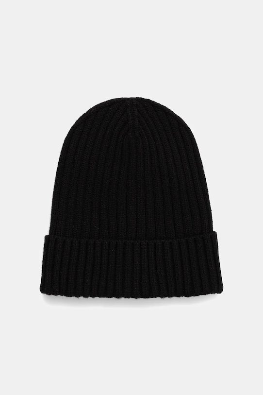 Czapka męska beanie prążkowana RW25-CDM070 czarny RW25