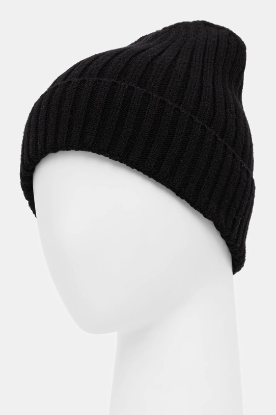Akcesoria Czapka męska beanie prążkowana RW25-CDM070 czarny
