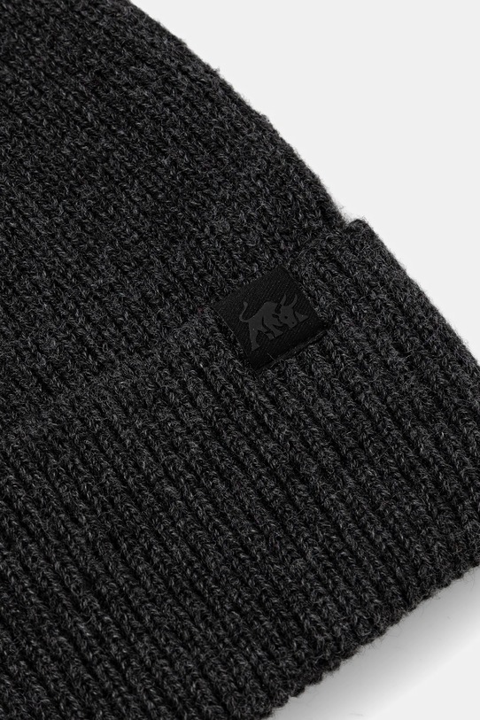 Akcesoria Czapka beanie prążkowana RW25-CDM071 szary