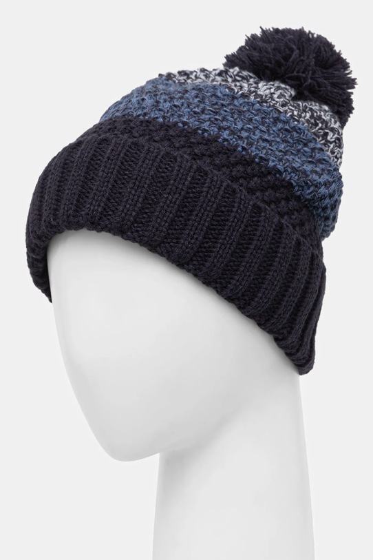 Akcesoria Czapka męska beanie z pomponem RW25-CDM802 granatowy