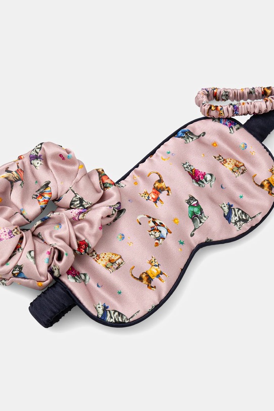 Medicine jedwabny zestaw: opaska na oczy i gumki do włosów 2-pack RW25-GEU801 multicolor RW25