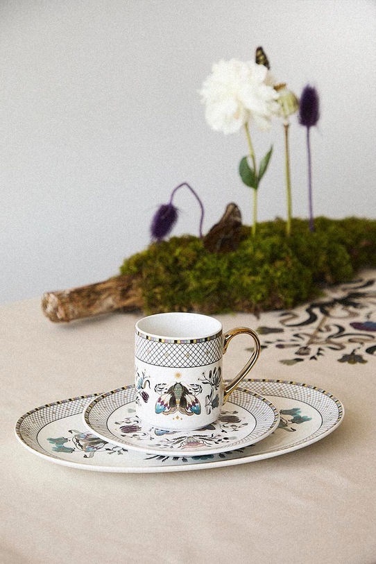 Talerz porcelanowy z ozdobnym wzorem RW25-KBU402 multicolor