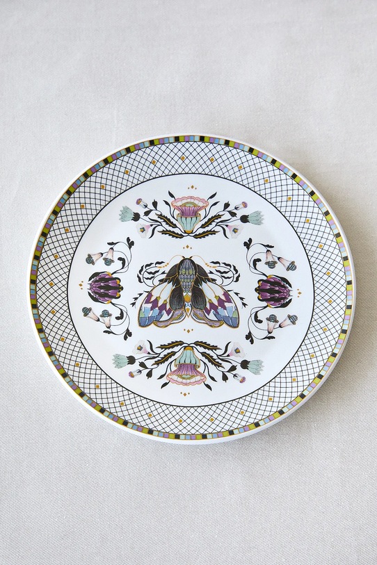 Talerz porcelanowy z ozdobnym wzorem RW25-KBU403 multicolor RW25