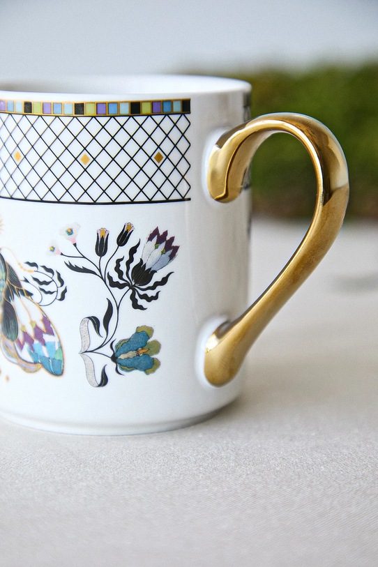 Kuchnia i jadalnia Kubek porcelanowy z ozdobnym wzorem RW25-KBU404 multicolor