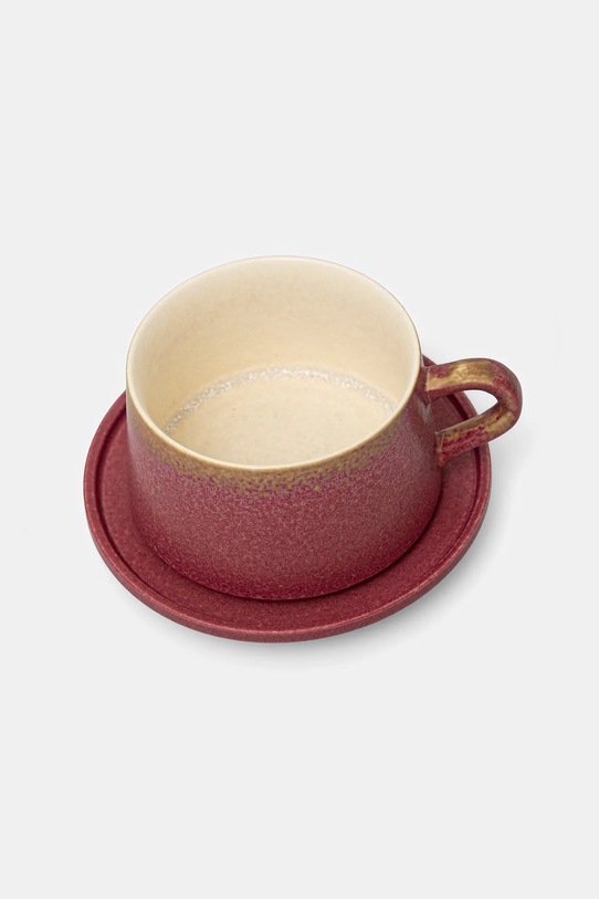 Medicine filiżanka ze spodkiem RW25-KBU624 bordowy RW25