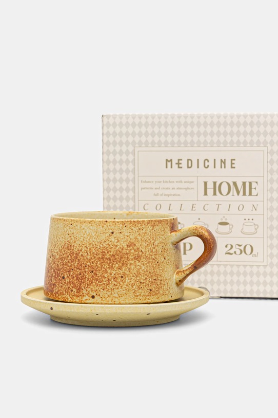 Kuchnia i bar Medicine filiżanka ze spodkiem RW25-KBU627 beżowy