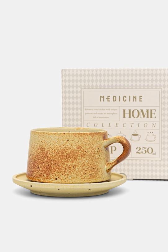 Kuchnia i bar Medicine filiżanka ze spodkiem RW25-KBU627 beżowy