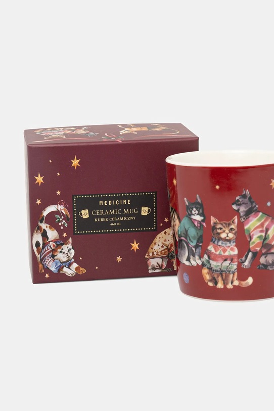 Medicine kubek ceramiczny RW25-KBU811 bordowy RW25