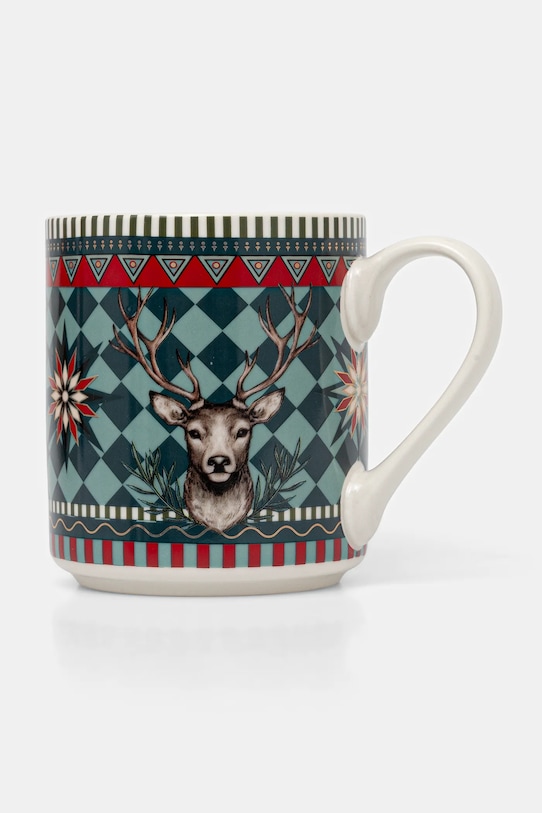 Akcesoria Kubek ceramiczny wzorzysty 390 ml RW25-KBU820 multicolor