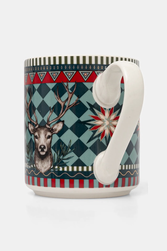 Kubek ceramiczny wzorzysty 390 ml multicolor RW25-KBU820