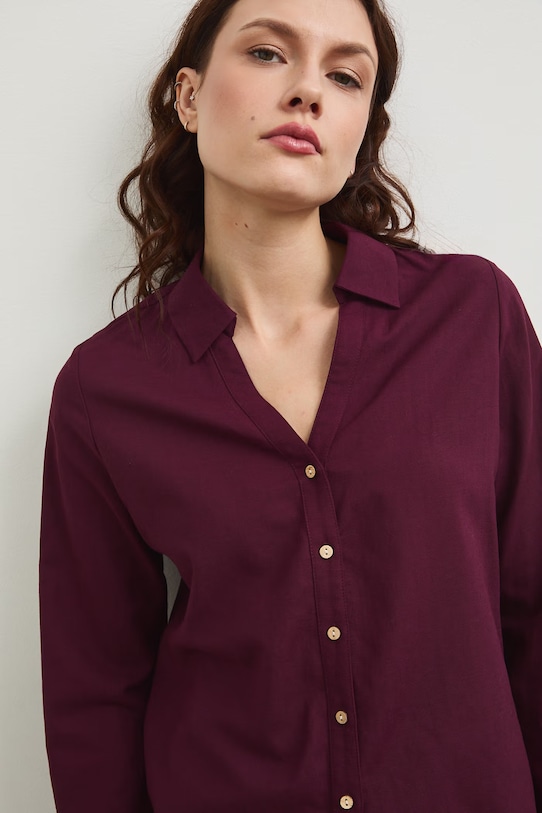 Košeľa Medicine RW25.KDD102 burgundské