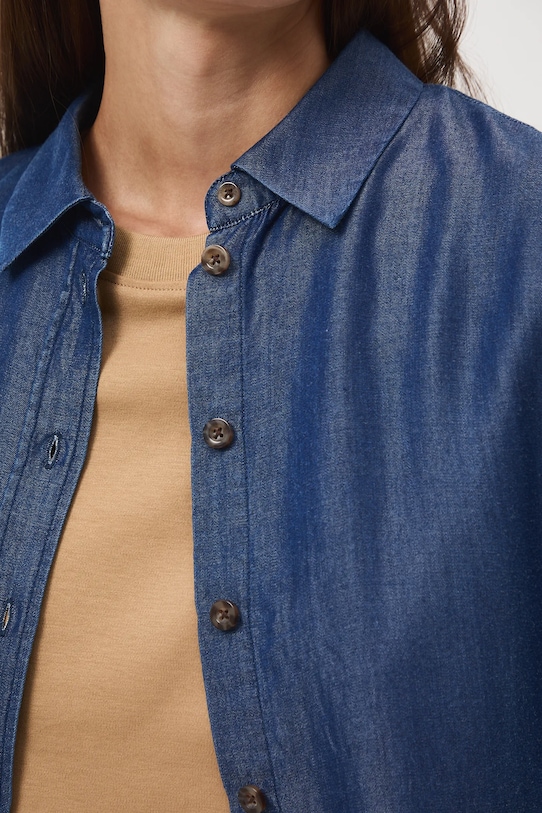 Medicine koszula RW25-KDD403 granatowy