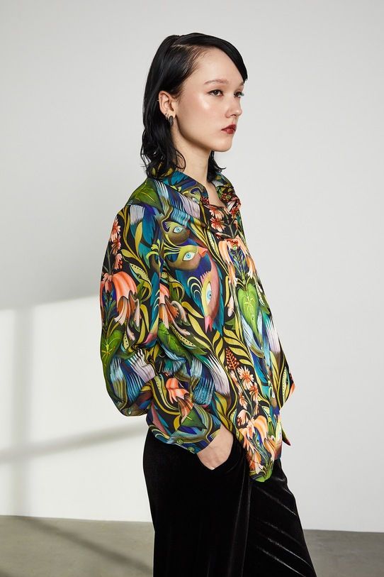 Koszula damska z kolekcji Tajemniczy Świat Medicine wzorzyste multicolor RW25-KDD550