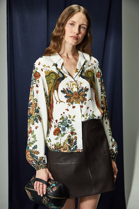 Košeľa Kráľovská kolekcia RW25-KDD855 béžová RW25