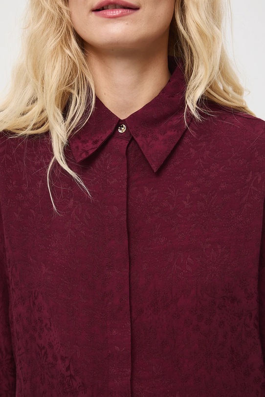 Medicine koszula RW25-KDDA04 bordowy
