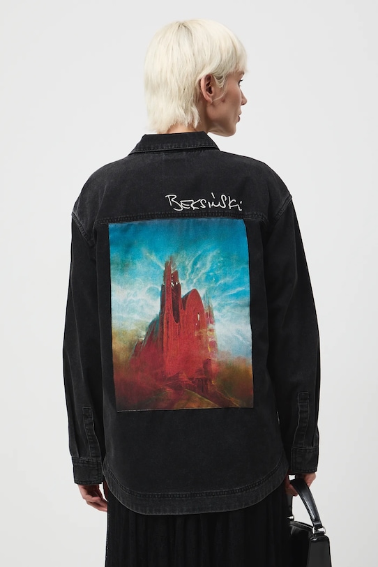 Medicine koszula jeansowa czarny RW25-KDDA50