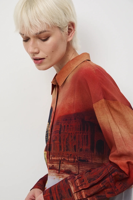 Košulja Medicine RW25-KDDA51 smeđa