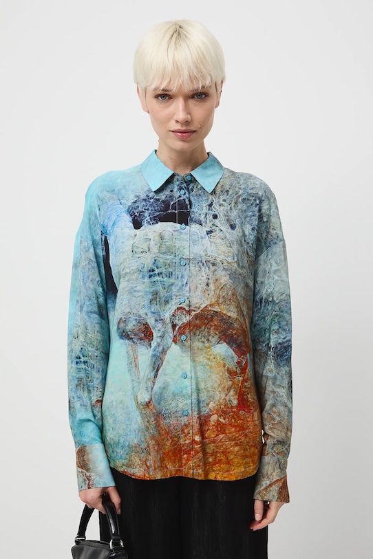 Koszula damska z kolekcji Zdzisław Beksiński x Medicine multicolor RW25-KDDA51