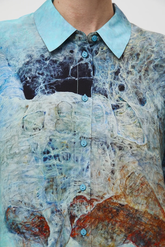 Koszula damska z kolekcji Zdzisław Beksiński x Medicine RW25-KDDA51