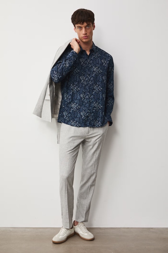 Хлопковая рубашка Medicine RW25.KDM101 тёмно-синий RS26