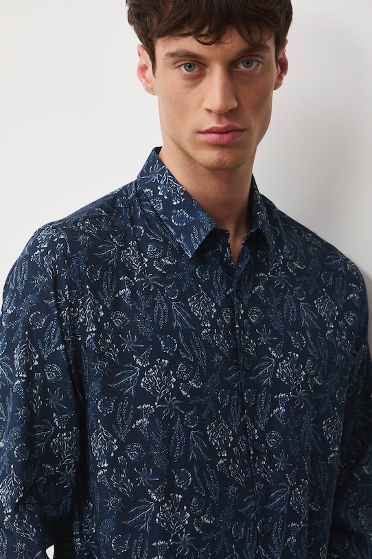 Хлопковая рубашка Medicine тёмно-синий RW25.KDM101