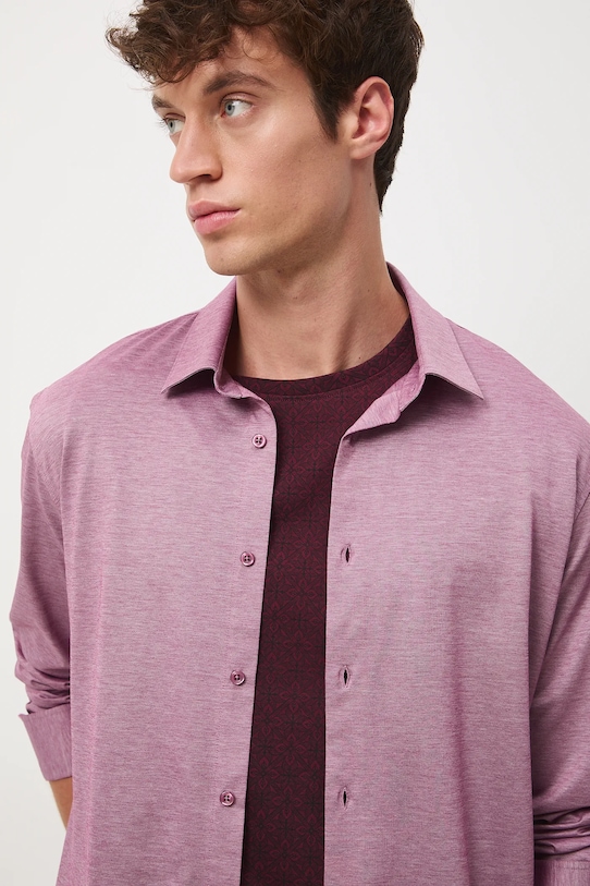 Medicine camicia in cotone rosa RW25-KDM601