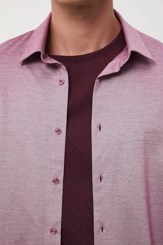 Medicine camicia in cotone RW25-KDM601 rosa