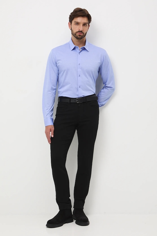 Medicine camicia in cotone RW25-KDM601 blu RW25