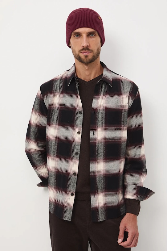 Medicine koszula bawełniana klasyczny brązowy RW25-KDM904