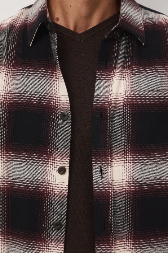 Medicine koszula bawełniana RW25-KDM904 brązowy