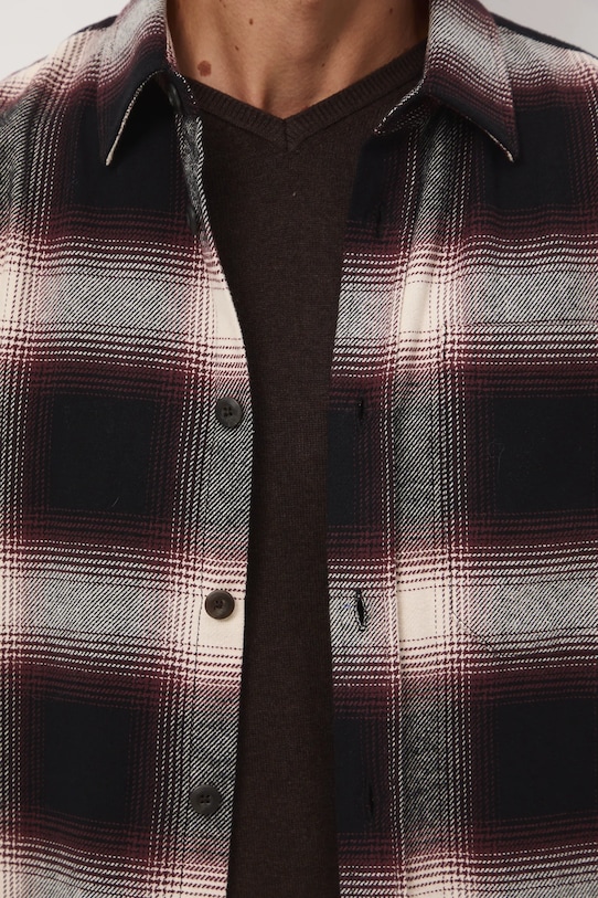 Medicine koszula bawełniana RW25-KDM904 brązowy