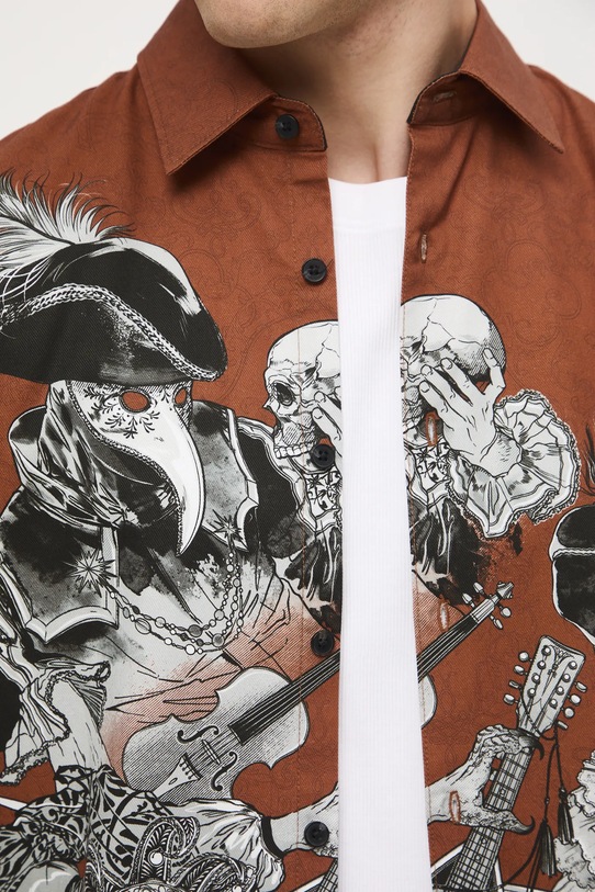 Medicine koszula RW25-KDMA15 brązowy